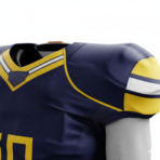 Gorgesto "Victory" Navy & Gold Football Uniform - Image 3